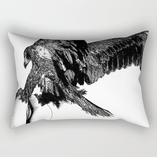 asc 636 - La fauconnière (Bird of prey) Rectangular Pillow
