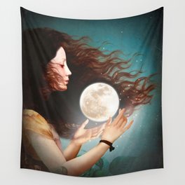 Meet the Moon Wall Tapestry