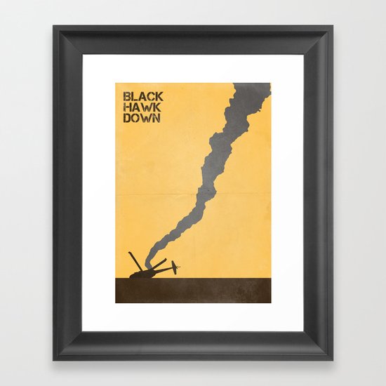 Black Hawk Down Framed Art Print