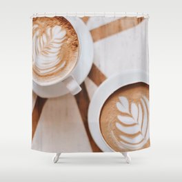 Latte Art XII Shower Curtain