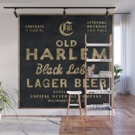 Old Harlem Lager Beer vintage advertisment poster Wall Mural