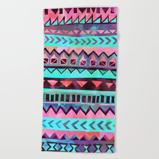 Tribal Pattern 05 Beach Towel