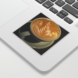 latte art Sticker