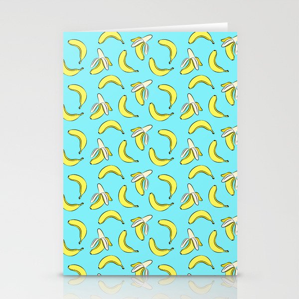 banana toss - blue Stationery Cards