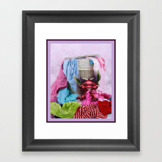 Are you missing any sock? - ¿Te falta un calcetín? Framed Art Print