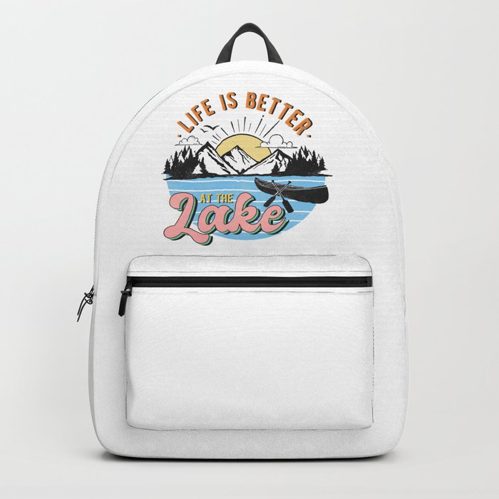 Life Is Better At The Lake Backpack