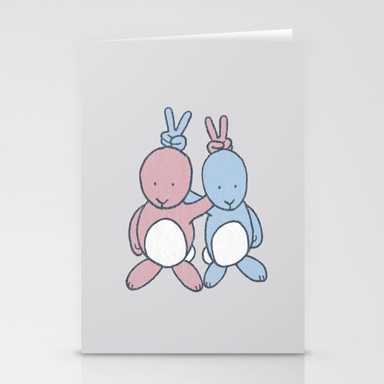 Bunny Ears Stationery Cards