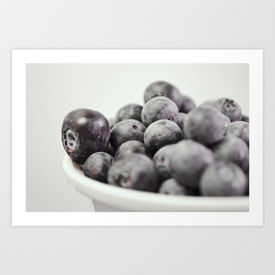BLUEBERRIES Art Print