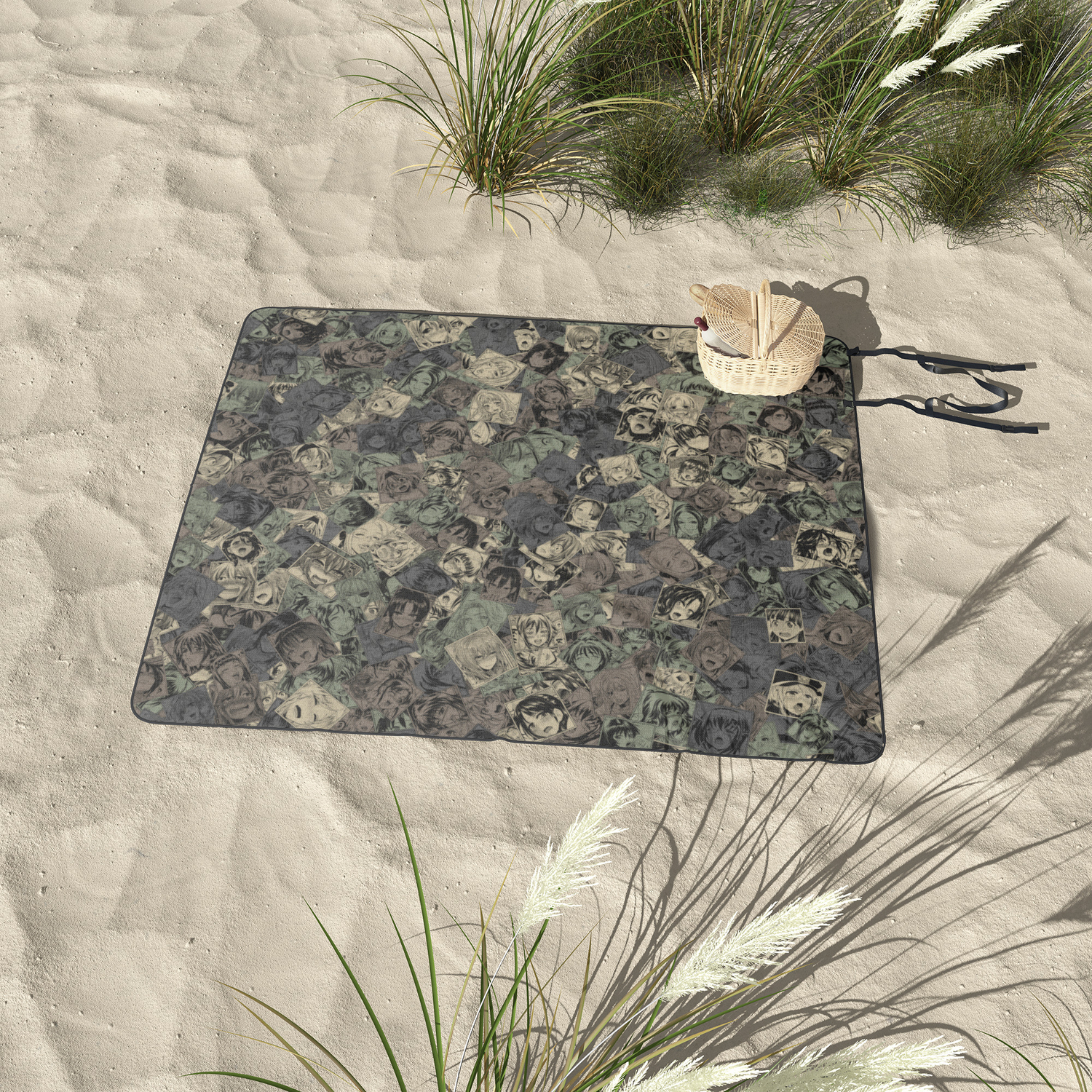 Ahegao Camouflage Picnic Blanket By Dima V Society6 The melancholy of haruhi suzumiya mikuru asahina anime, ahegao, black hair, manga png. ahegao camouflage picnic blanket by dima v