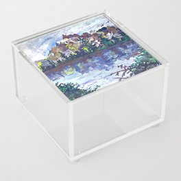 Where Mountains Sink and Waters Rise Acrylic Box