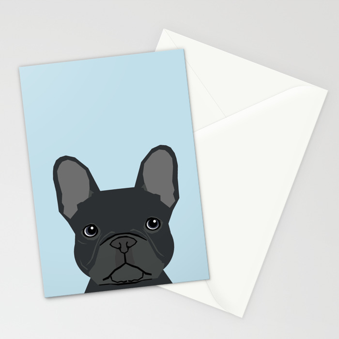 Frenchie Art French Bulldog Dog Art Dog Portrait Cute Black