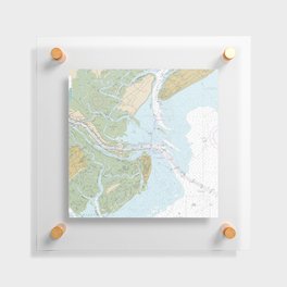 Tybee Island, Daufuskie Island, Calibogue Sound, South End of Hilton Head Island, and Vicinity Nautical Floating Acrylic Print