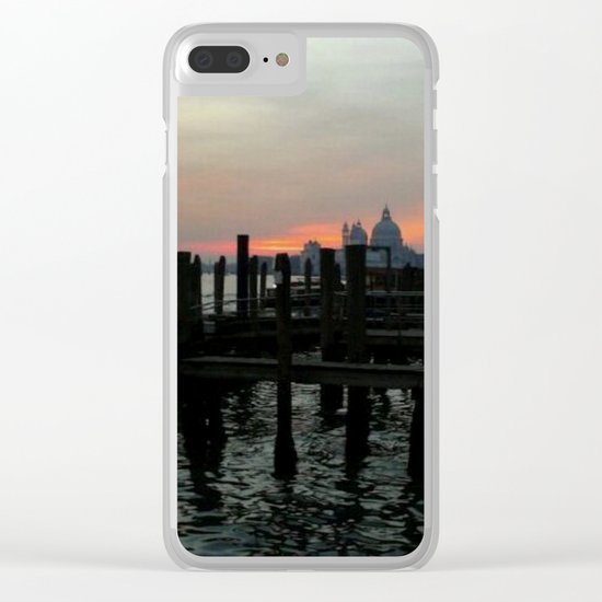 Winter Sunrise In Venice Clear iPhone Case