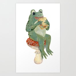 frog's sandwich Art Print