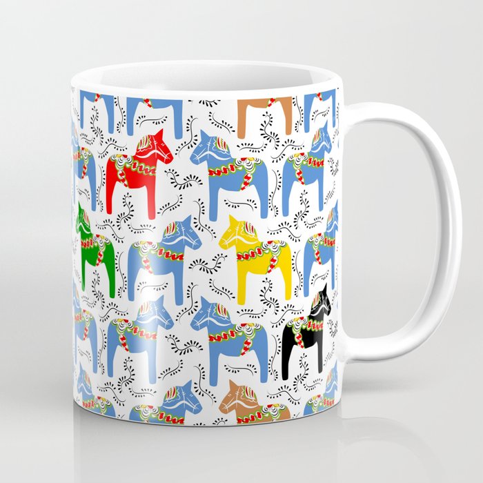 Dala Horse pattern Coffee Mug