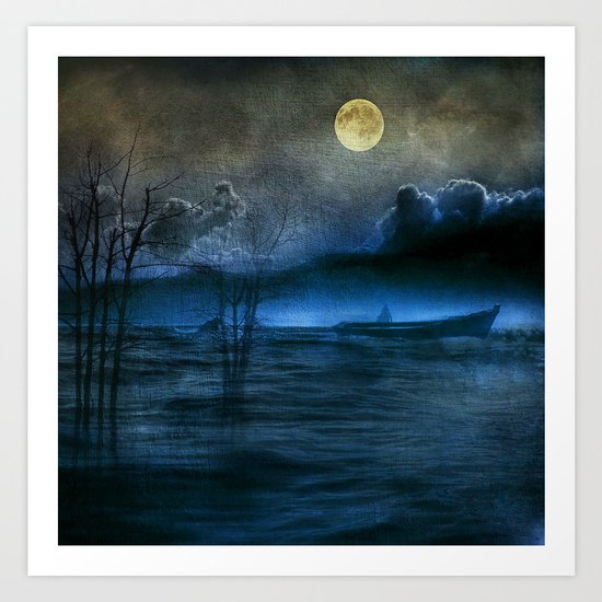 Trip in the dark II Art Print