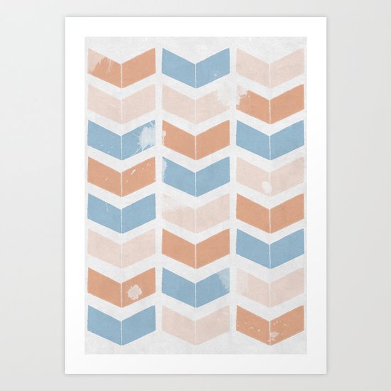 stamb chevron 2 Art Print