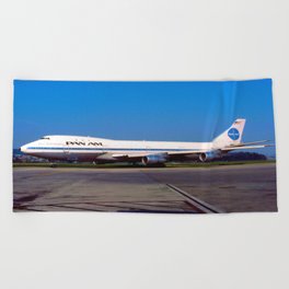 PanAm 747 Clipper Beach Towel