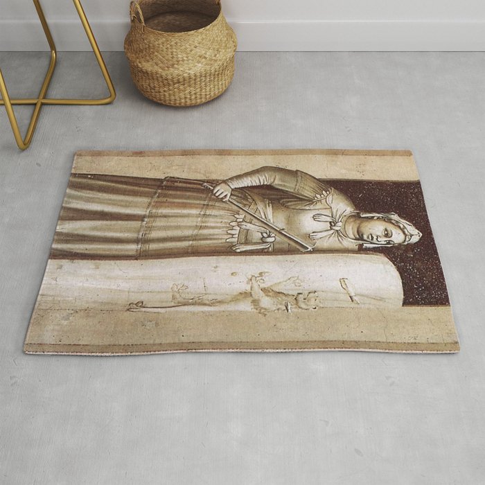 Giotto di Bondone Fortitude Rug by LindenDesigns Society6