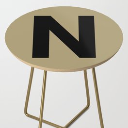 Letter N (Black & Sand) Side Table