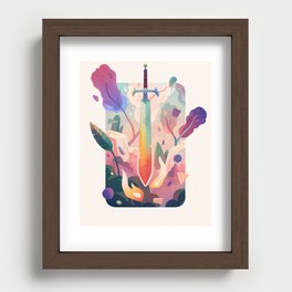 Color Sword Recessed Framed Print