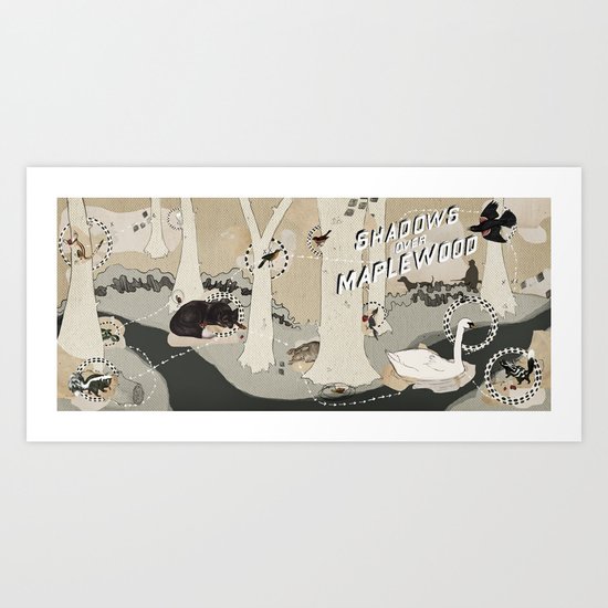 shadows over maplewood Art Print
