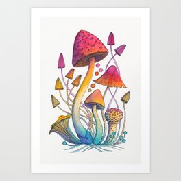 Mushroom Magic Art Print