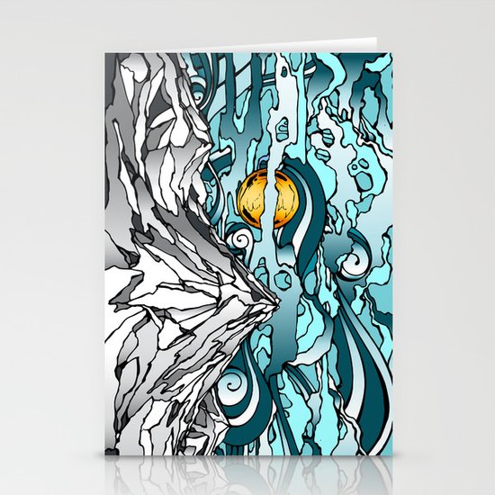 Turquoise Sky Stationery Cards