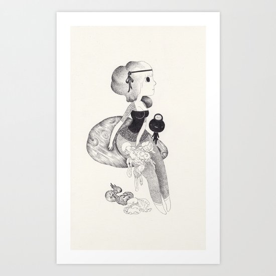la petite maladie Art Print