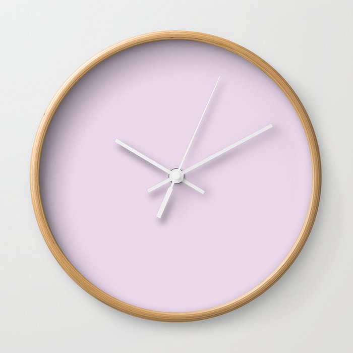 Lavender Pig Wall Clock