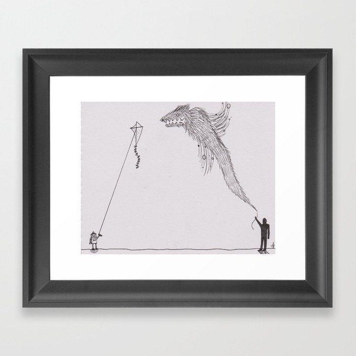 What if we could fly... Framed Art Print