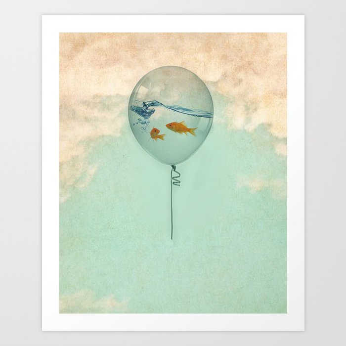 BALLOON FISH Art Print
