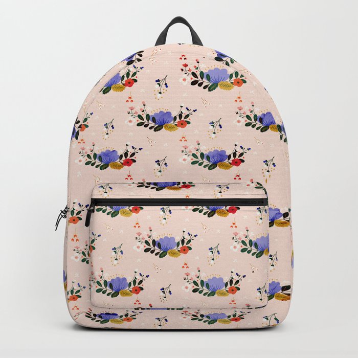 Happiness blooms from within - positive message Backpack