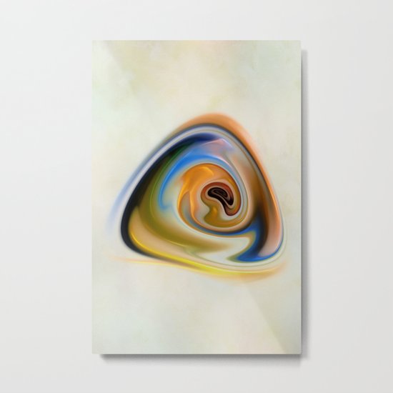Triangle Spiral Metal Print