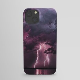 Lightening Strike in Purple Storm iPhone Case
