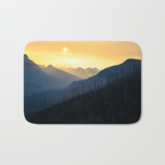 Sunrise Over Mountains Bath Mat