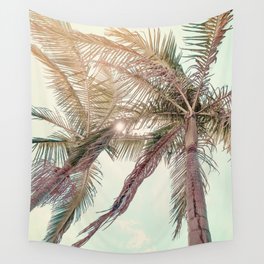 Sunny San Diego Day with Palm Trees Wall Tapestry