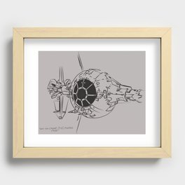 Tie Fighter Concept 1977 Recessed Framed Print