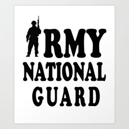 Army National Guard Art Print