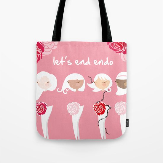 Let's End Endo Tote Bag