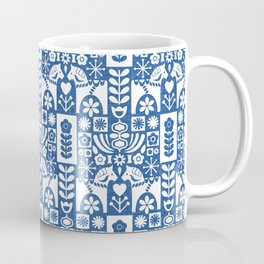 Swedish Folk Art - Blue Mug