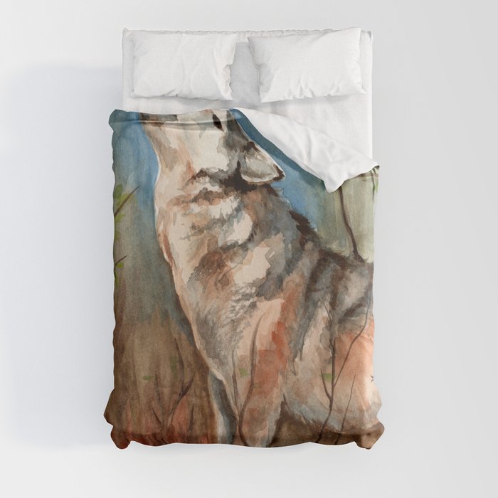 Lone Wolf Duvet Cover