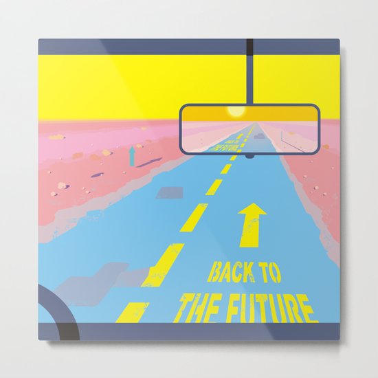 Back to the Future Metal Print