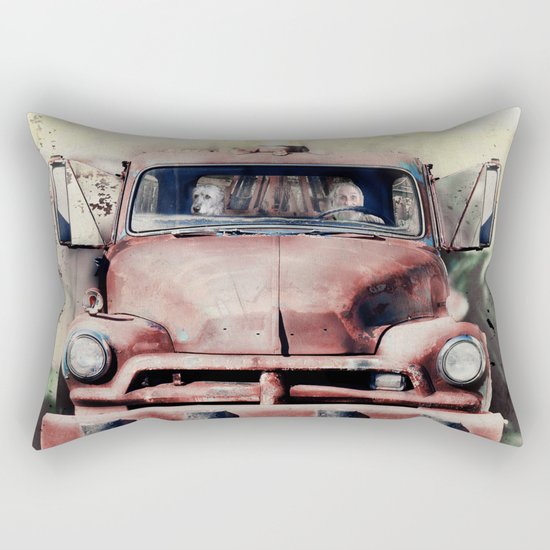 Riding Shotgun Rectangular Pillow