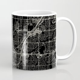 Olathe USA - black and white city map Mug