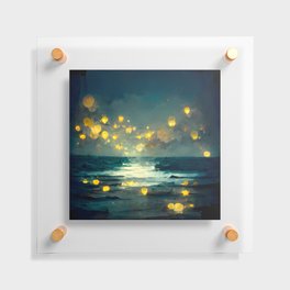Lights On The Water Floating Acrylic Print