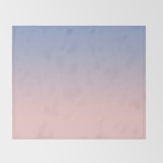 Pantone Rose Quartz and Serenity Ombre Throw Blanket