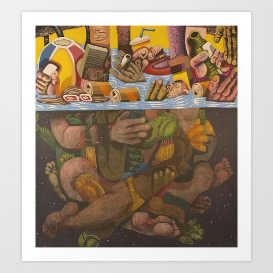 Pool Party Art Print