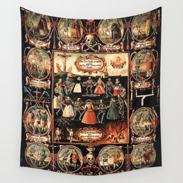 Hans Holbein - The dance of death Wall Tapestry
