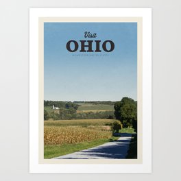 Visit Ohio Art Print
